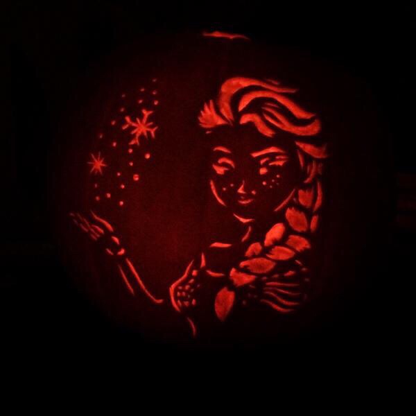 Disney’s frozen Elsa Halloween pumpkin