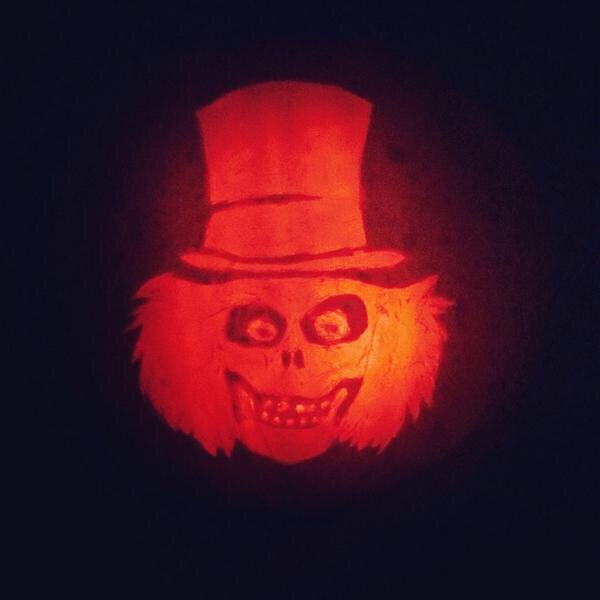 Disney’s haunted mansion ride hatbox ghost Halloween pumpkin 