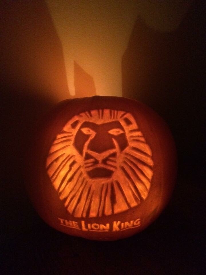 Disney’s the lion king musical Halloween pumpkin