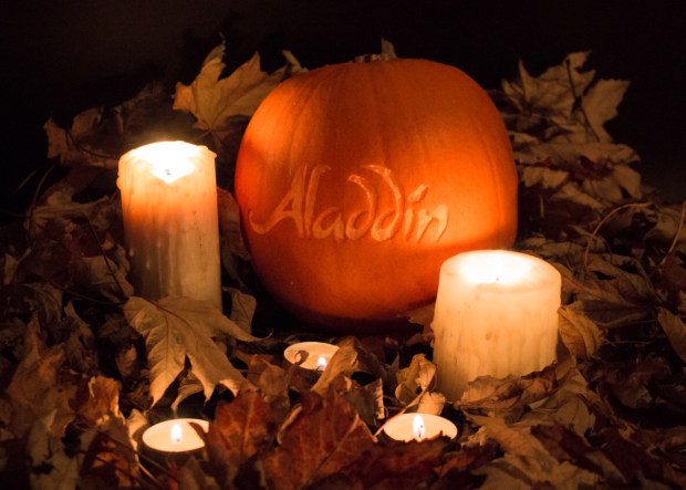 Disney’s Aladdin Halloween pumpkin